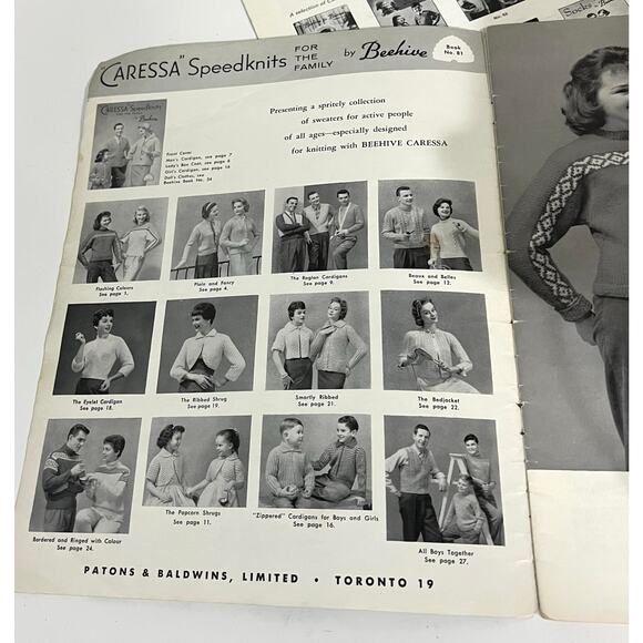 Beehive Vintage Knitting Pattern Books Booklets 1950’s 1960’s - Picture 7 of 13